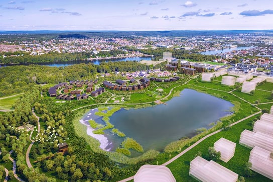 Verksbyen Fredrikstad oversiktsfoto