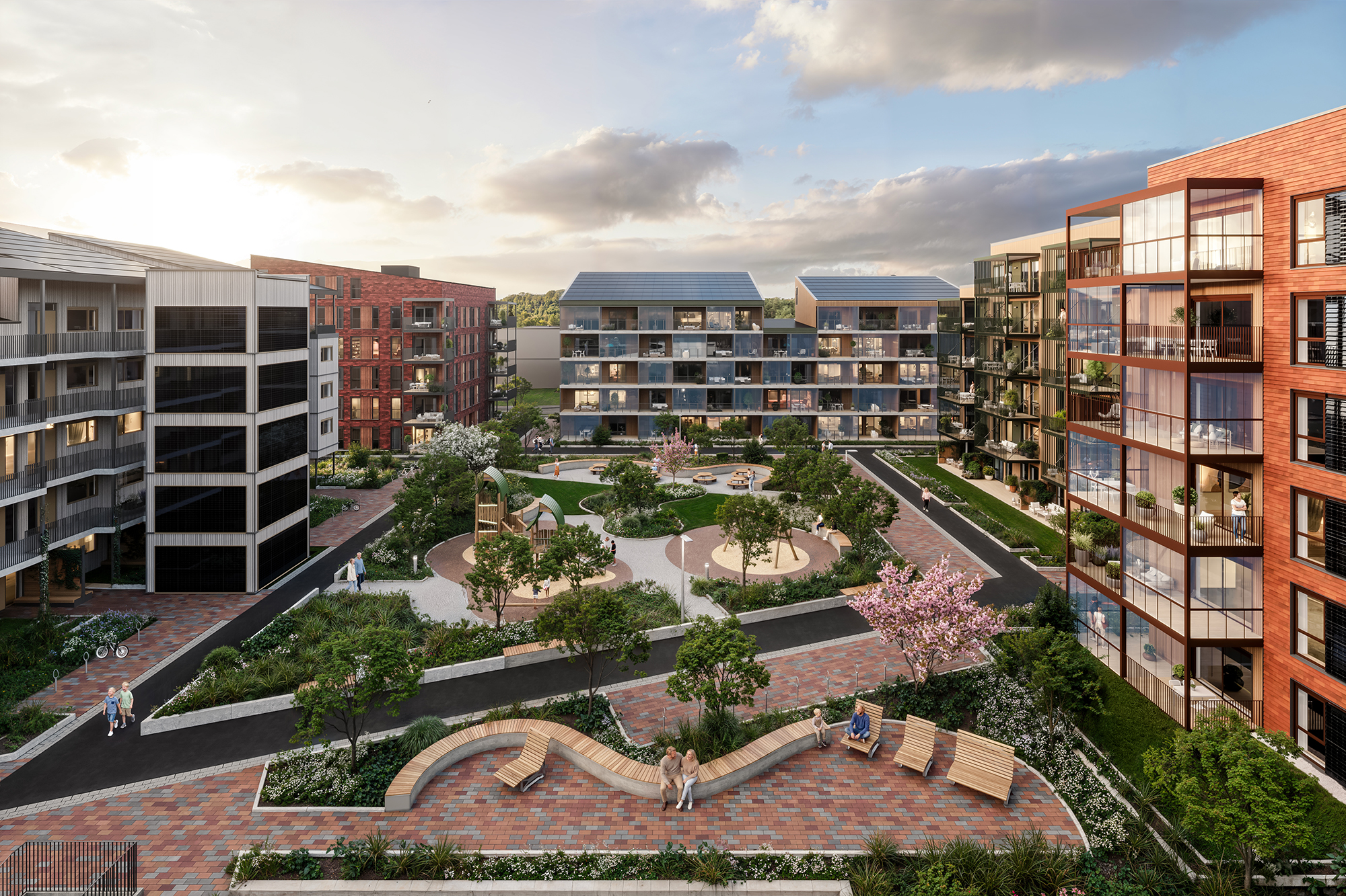 Hele hagen til Verket Atrium - mot nord copy