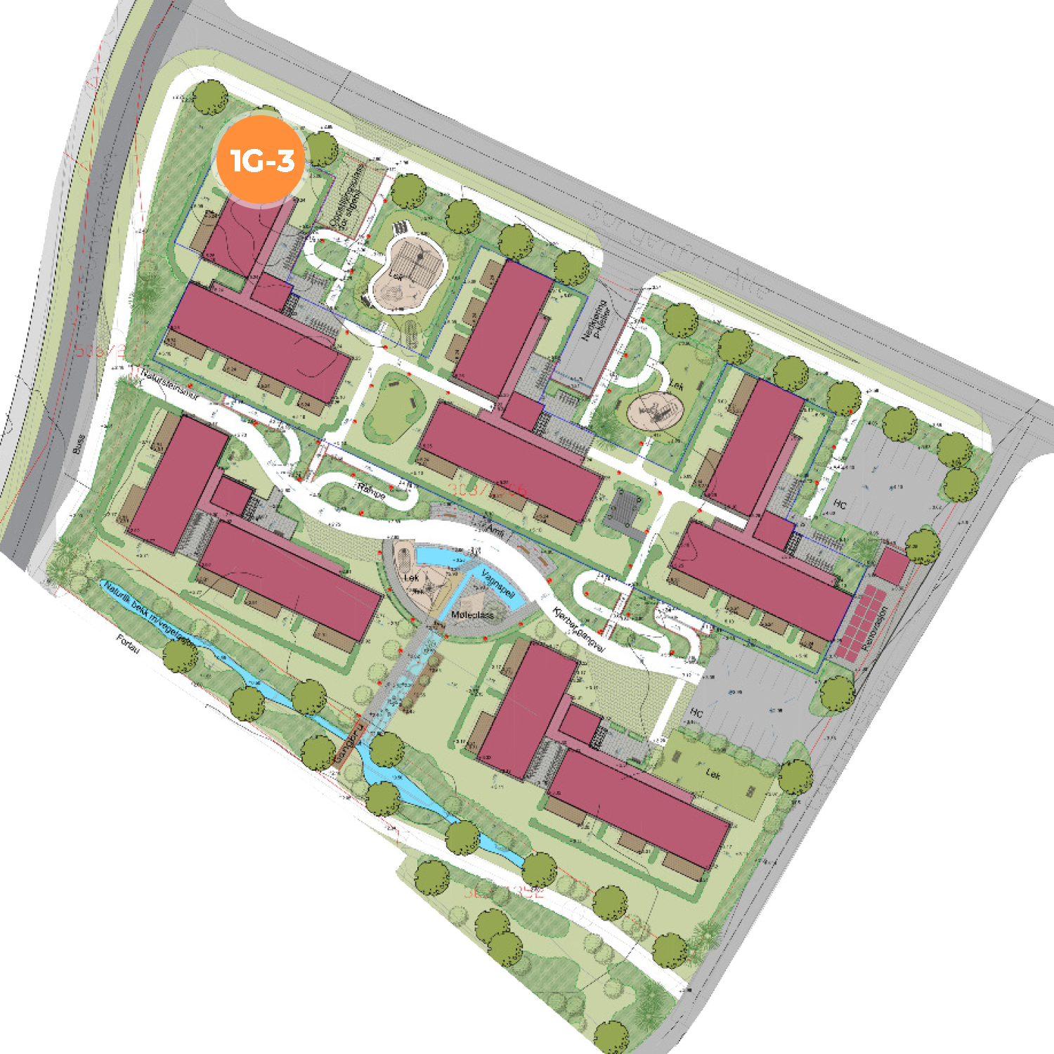 Utomhus - beliggenhet Capjon Park 1G-3